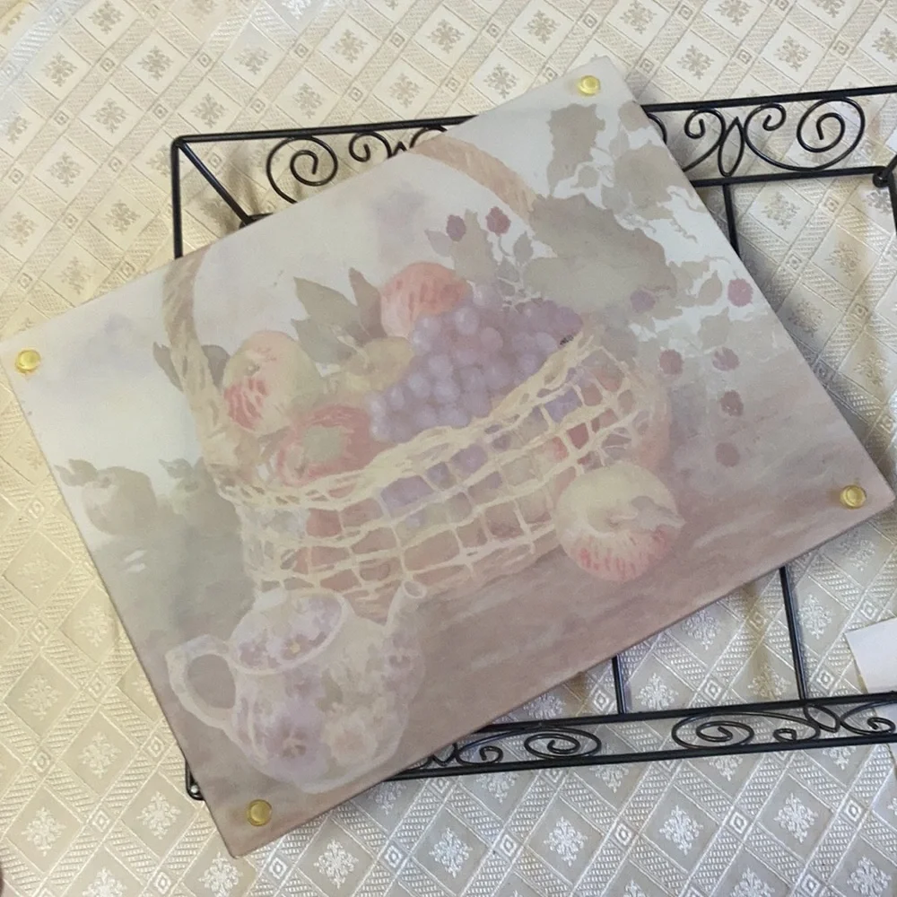 HP! Glass Cutting Board with Serving Tray